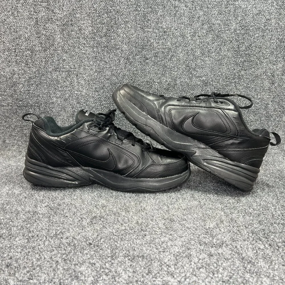Nike Air‎ Monarch IV Athletic Shoes Men's Size 13 Black Leather Comfort Walking